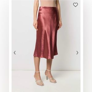 Vince Satin Slip Skirt